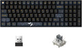 Newmen GM1000 Wireless Mechanical Gaming KeyboardBluetooth 2.4G/Wired Hot Swappable Custom KeyboardRGB Backlit Mechanical Keyboards with Num Pad for Mac/Win (Blueblack Keycaps-G Silver Switch)