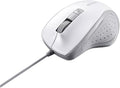 BUFFALO BSMBU308WH Wired BlueLED Silent 5-Button Mouse White