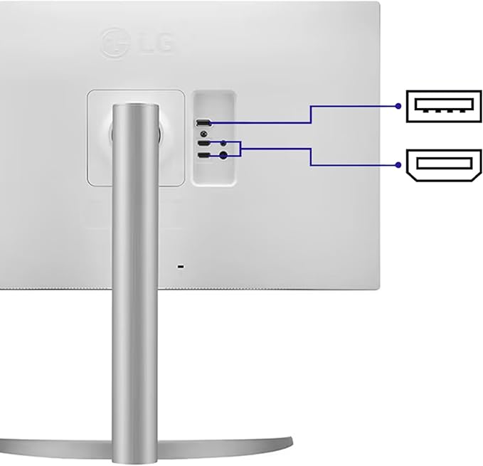 LG 27 inch Ultrafine 4K UHD (3840 x 2160) IPS Computer Monitor VESA DisplayHDR™ 400 5ms Dynamic Action Sync Reader Mode Flicker Safe HDMI DisplayPort Tilt/Height/Pivot Adjustable White