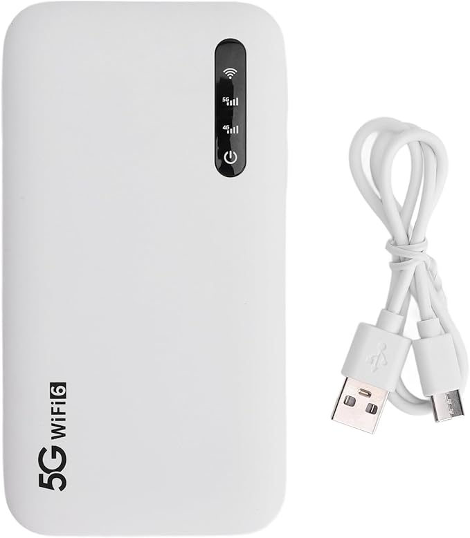 5G Mobile Hotspot Portable Hotspot Pocket 6 Mobile Hotspot Router with SIM Card Slot 16 Connected Devices Hotspot Device for Travel Camping