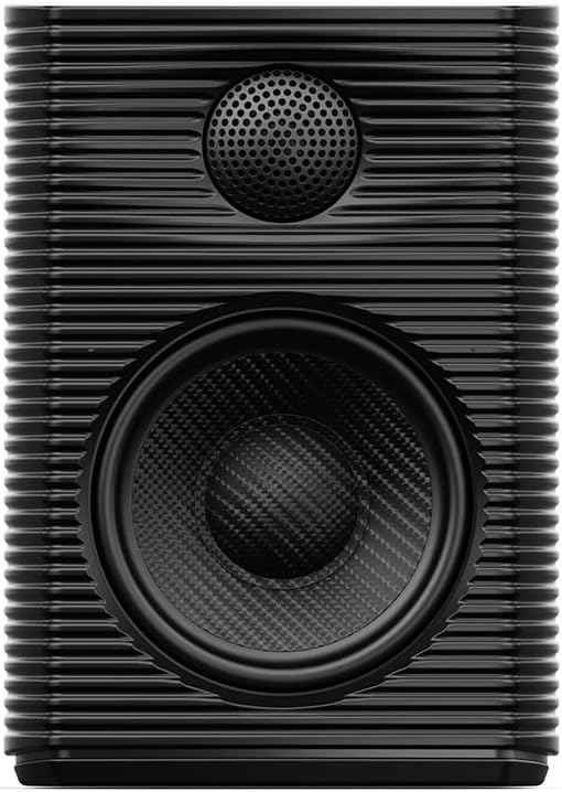 FiiO SP3 Powered HiFi Active Desktop Speakers - 80W Stereo Computer Speakers and Home Music Sound System with AUX Audio/RCA 2-Way (Black)