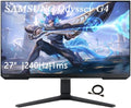 Samsung 27 Odyssey G4 Series FHD Gaming Monitor 240Hz 1ms HDR 10 G-Sync Compatible AMD FreeSync Premium Ultrawide Game View HDMI Black with GSF HDMI Cable