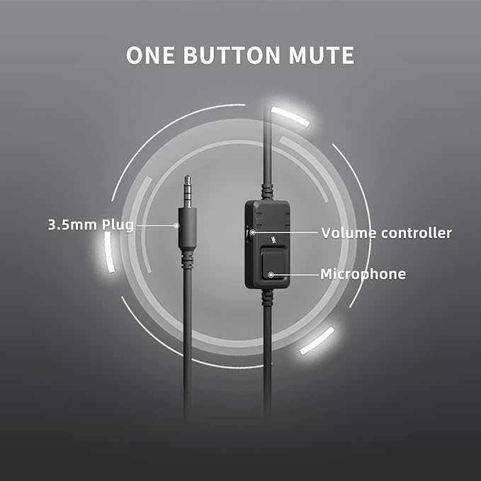 SOMIC Stereo Gaming Headset with Mic for PS4 PS5 Xbox One PC Mobile Phone 3.5MM Sound Detachable Cat Ear Headphones Lightweight Self-Adjusting Over Ear Office Headphones G951S Black