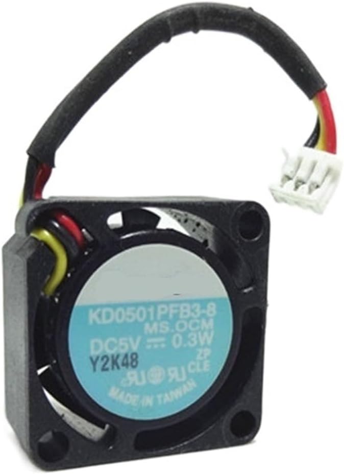 2 Pcs 20MM Mini Cooling Fan 20x20x10mm Cooling Fan 5V 0.3w Mini Notebook Fan KD0501PFB3-8