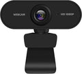 1080P HD Webcam for Meetings Streaming Desktop Laptop PC Wide-Angle Lens Auto Light Correction Plug &amp Play USB