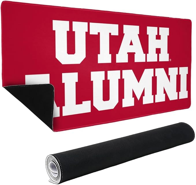 University of Utah Alumni Large Gaming Mouse Pad Desk Mat with Stitched Edges Non-Slip Base for Gamer Home and Office 31.5 x 15.7