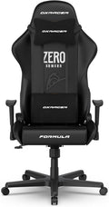 DXRacer Formula L Ergonomic Gaming Chair for Adults Reclining Video Office Computer Chair with Lumbar Support and Headrest Racing Style Height Adjustable (PVC Synthetic Leather Zero)