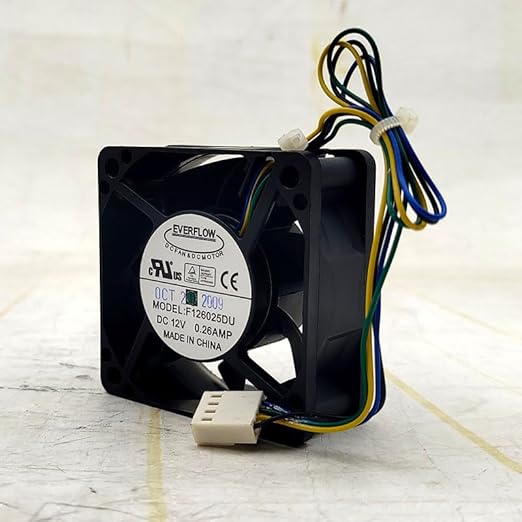 F126025DU 6025 12V 0.26A High-Performance 60mm Cooling Fan for Laptops and Electronics