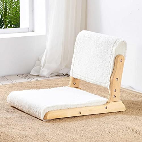 BTZHY Floor Chair Japanese Floor Chair Portable Folding Meditation Floor Chair Legless Lazy Chair Made of Solid Wood with Tatami Floor Chair with Backrest for Meditation