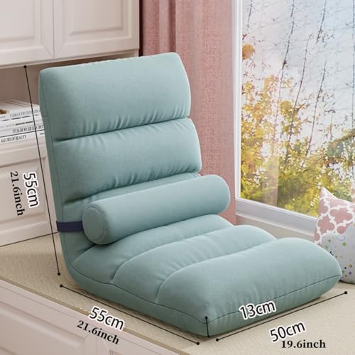 BTZHY Floor Chair Floor Chair with Backrest Foldable Padded Teens Adults Lazy Sofa Meditation Chair Window Chair Floor Chair Gaming Floor Chair Foldable for Living Room (/GrayC)
