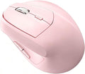 Ergonomic Vertical Mouse Wireless Rechargeable Ergo Mouse for Carpal Tunnel Relief 3200DPI Adjustable 6 Buttons for PC/Laptop/Mac/Windows (Soft Pink)