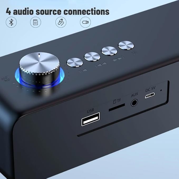 Portable Sound Bar Computer Speakers AUX Wired Speaker PC/TV Home Theater System 4D Stereo Surround