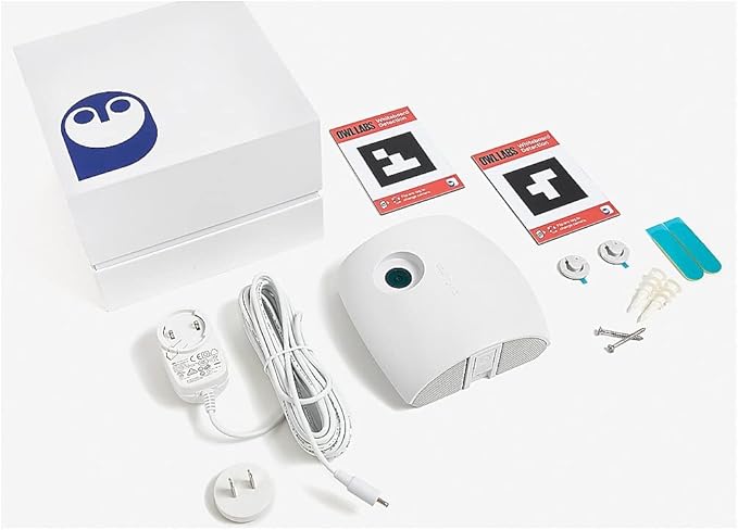 Owl Labs Whiteboard Owl Camera - in-Room Whiteboard Camera Visual Content Enhancement for Remote Participants Automatic Content Capture (Requires The Meeting Owl Pro)
