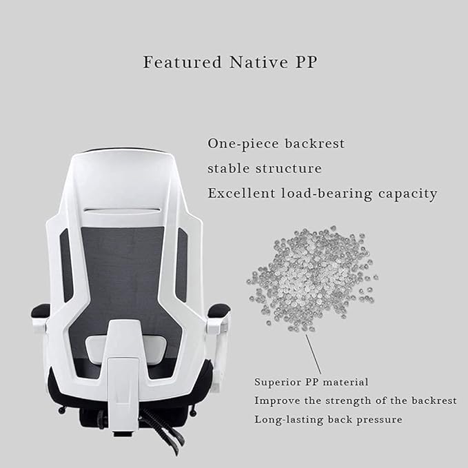 Office Chair Gaming Chair Computer Chair Reclining Office Desk Chair Adjustable High Back Ergonomic Computer Mesh Recliner Home Office Chairs with Footrest and Lumbar Support (Color :