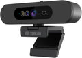 TOALLIN 1080P Webcam for Windows Hello Face Login IR Facial Recognition Windows Hello Compatible Webcam with Microphone Computer Camera Wide Angle View USB Web Camera with Privacy Cover