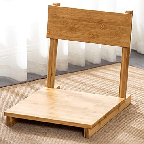 BTZHY Floor Chair Chair Portable Wooden Chair Without Legs Floor Chair seat with Tilting backrest Floor Chair