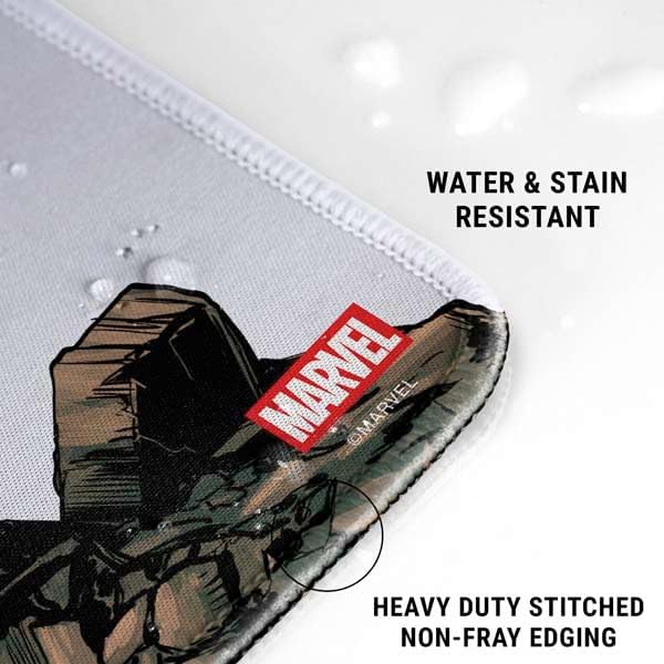 Skinit Large Gaming Mouse Pad - Officially Licensed Hulk Design with Stitched Edges Waterproof Non-Slip Rubber Base Desk Mat for Keyboard &amp Mouse 31.5 x 11.8 inches