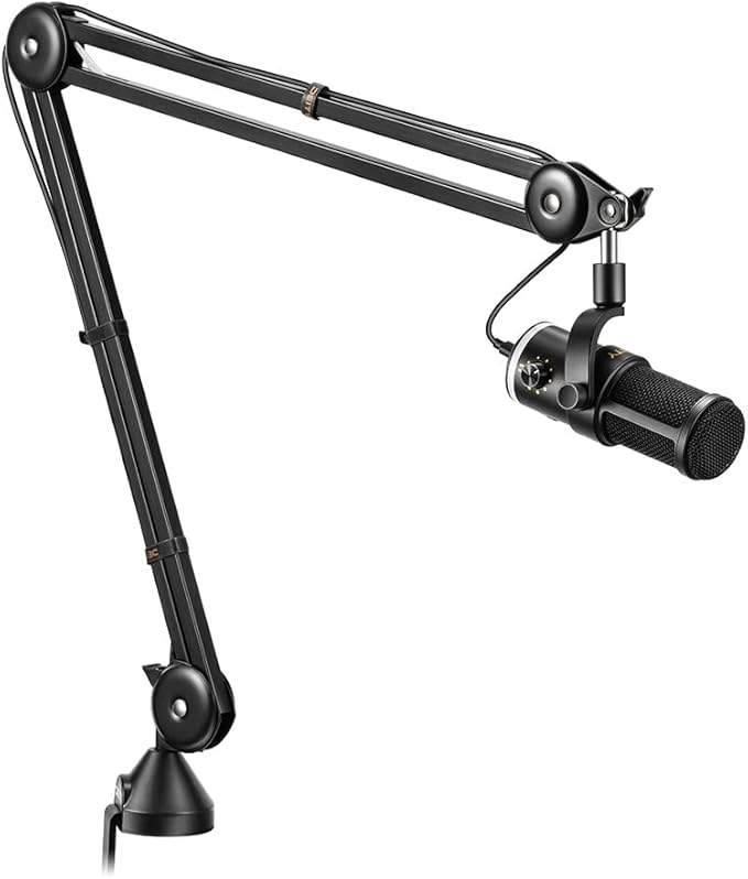 Deity VO-7U Boom Arm Kit USB Dynamic Podcast Microphone with RGB Lights for Game Podcast Stream YouTube (Black)