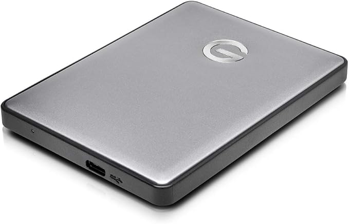 G-Technology 2TB G-DRIVE mobile USB-C (USB 3.1 Gen 1) Portable External Hard Drive Space Gray - 0G10317