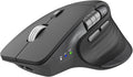 Wireless Bluetooth Mouse Ergonomic Rechargeable Silent Mouse with Multi-Device Adjustable DPI Flying Scroll &amp Thumb Wheel Bluetooth Mice for Laptop Computer Tablet Smartphone (Black)