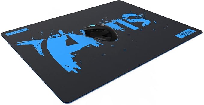 Hard Mouse Pad 3 Layers Mouse Pad with Resin Surface Premium Dual-Side Waterproof Sweatproof Fast and Accurate Control Hard Mousepad for Gaming Office and Home 14.17'' x 11.02''-Black