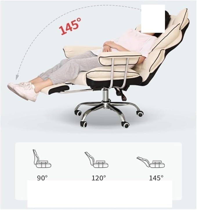 Office Chair Soft Gaming Chair Adjustable Ergonomic Office Chair for Gamers Gamer Chair Bedroom Chair Chair (Size:One SizeColor:with Footrest)