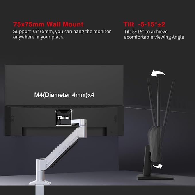 Viewedge 27 inch Gaming Monitor 180hz (Supports 144hz/165hz) 1ms 110% sRGB 1080p IPS Computer Monitor DP HDMI Built-in Speakers Support Freesync and Wall Mount