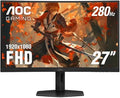 AOC - C27G4ZX 27 VA Curved FHD 280Hz Gaming Monitor 0.3 ms Response Time - Black/Silver/Red (Renewed)