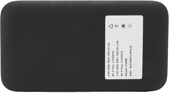 Alomejor 5G Mobile Hotspot Portable WiFi 6 Router with SIM Card Slot for Travel Home and Outdoor Use Supports 16 Devices 2.77Gbps Speed 6100mAh Battery IP67 Rated