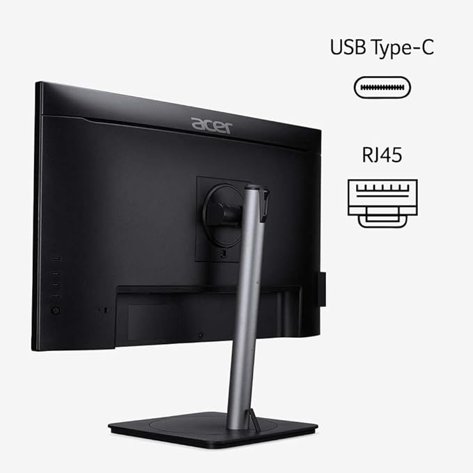 acer CB273U bemipruzx 27 WQHD 2560 x 1440 IPS Professional Docking Monitor with AMD FreeSync | Delta E&lt1 | 99% sRGB | HDR10 | TUV/Eyesafe | Display Port HDMI 2.0 USB Type-C Ethernet &amp USB P