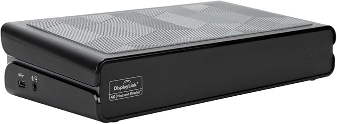 Targus Universal USB 3.0 Dual Video DV4K Laptop Docking Station with Charging Power &amp 5 USB 3.0 Ports for PC Mac &amp Android (DOCK177USZ)