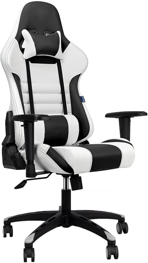 Gaming Chair for AdultsGaming ChairComputer ChairHeavy-Duty Chair Adjustable 180 Degree Reclining Gaming Chair with Headrest Armrest and Lumbar