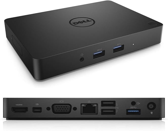 Dell WD15 Monitor Dock 4K with 150W Adapter for Notebook/Tablet PC - USB Type C (DELL DOCK-130W 450-AFGM) Black Dual Display(Renewed)