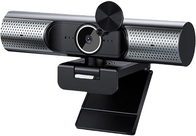 GIZNXBA Webcam with Microphone &amp Privacy Cover for PC/Laptop USB Computer Camera Plug &amp Play with Auto Light Correction Wide-Angle Lens for Streaming &amp Online Meetings(4k)