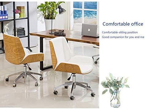 Office Chair Gaming Chair Computer Chair Adjustable Desk Executive Swivel Chair Home Office Furniutre Modern Computer Task Chair Bendwood Leather Armchair (Color : A)