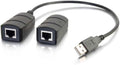 C2G Legrand USB Extender 1 Port Extender Superbooster Extender Dongle Receiver Signal Extender Receiver Black 1 Count C2G 54284