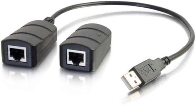 C2G Legrand USB Extender 1 Port Extender Superbooster Extender Dongle Receiver Signal Extender Receiver Black 1 Count C2G 54284