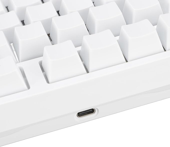 Vikye Mechanical Gaming Keyboard 3 - Modes 98 Keys Hot Swappable Keyboard with RGB Backlight for Laptop PC BT / 2.4GHz / Type C