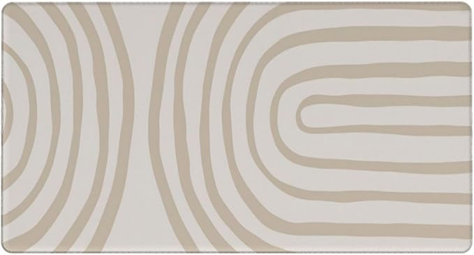 Spiral Wave Desk Cover MatExtended Large Mouse PadComputer Laptop Mat Desk Decor for Office Game Home 30x16 Inch