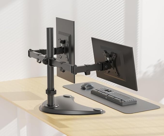 KS Doublesight Displays 2 Full HD 24” Monitors Dual Monitor Stand (1920 x 1080) 75Hz