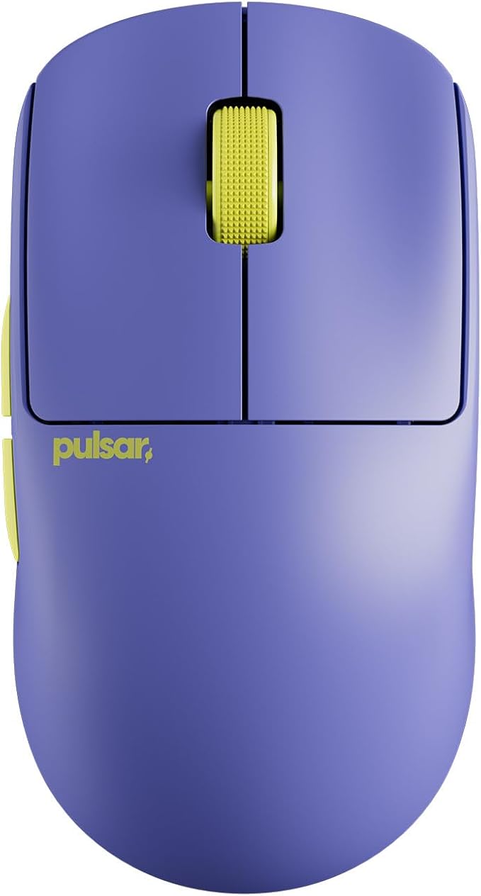 Pulsar Gaming Gears X2 Crazylight Wireless Gaming Mouse Ultra Lightweight 1.23 oz (35g) Optical Switch 32000 DPI 750 IPS XS-1 Sensor 8k Compatible (LA Edition) (Renewed)