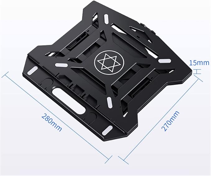 Portable Cooling Base Gaming Cooling Pad Stand Cooler Six Fans Two USB Adjustable Laptop Stand (Color : A Size : 28 * 27 * 1.5cm)