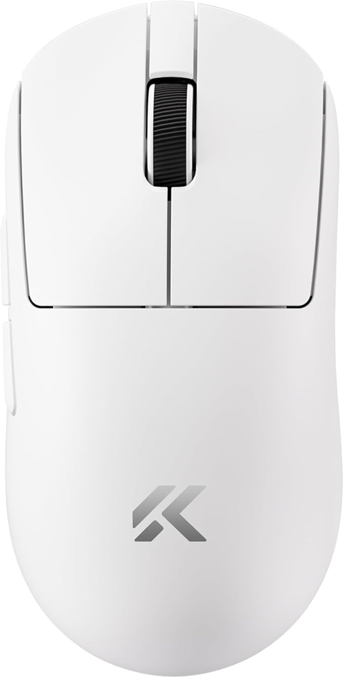 MCHOSE A7 V2 Pro Wireless Gaming Mouse Tri-Mode Connection 59 Grams PAW3395 26K DPI Sensor Wired 8K/Wireless 1K Polling - White