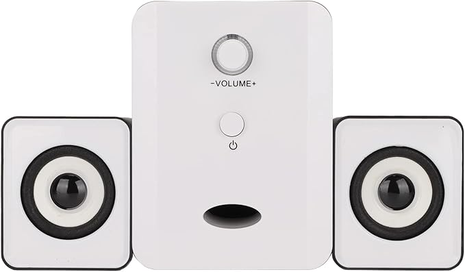 aqxreight USB Powered Desktop Speakers Computer Speakers with Subwoofer for PC Laptop Tablet Desktop Version Black White USB Powered Desktop SpeakerUSB Powered SpeakerComputer SpeakerUSB