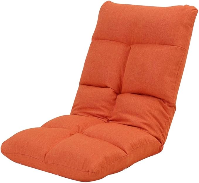 Floor Chair Floor Chair Folding Single Sleep Independent Liner Lazy Leisure Sofa Removable and Washable Computer Bed Chair 5 Levels Adjustable Simple Meditation Chair (Color : Light Blue)