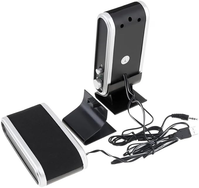 USB2.0 Wired Power Speaker Stereo 3.5mm Audio Jack PC Laptop for Notebook Desktop Computer Headset