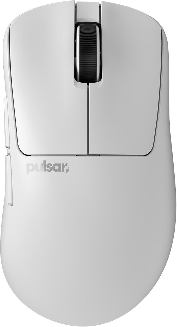 Pulsar Gaming Gears - Xlite V3 mini Wireless Gaming Mouse Ultra Lightweight 1.83 oz (52 g) Ergonomic Optical Switches PAW3395 Optical Sensor (Mini Wireless White) (Renewed)