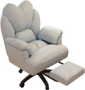 Computer Office Chairs Lazy Sofa Recliner for Bedroom Adjustable Lift Gaming Chair with Retractable Footrest and Wheels Swivel Video Gaming Chairs for Living Room