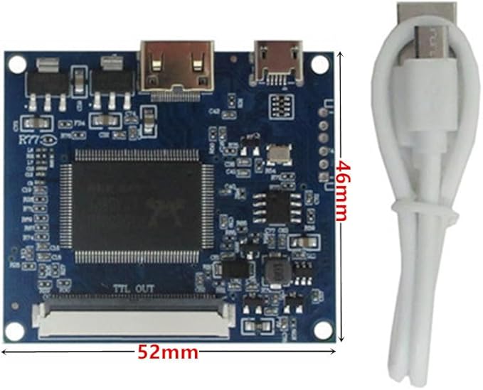 Generic 7 Inch 1024 * 600 DIY Portable LCD Display Screen Monitor Mini-HDMI Driver Control Board PC Computer Secondary Screen black 7C GQ -852