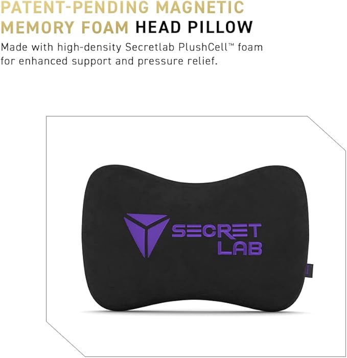 Secretlab Titan Evo The Joker Gaming Chair - Reclining - Ergonomic &amp Comfortable Gaming Chair with 4D Armrest - Magnetic Head Pillow &amp 4-Way Lumbar Support - Small - Black/Purple - Leatherette